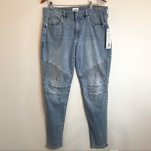NWT Hudson Ethan Biker Light Wash Skinny Jean